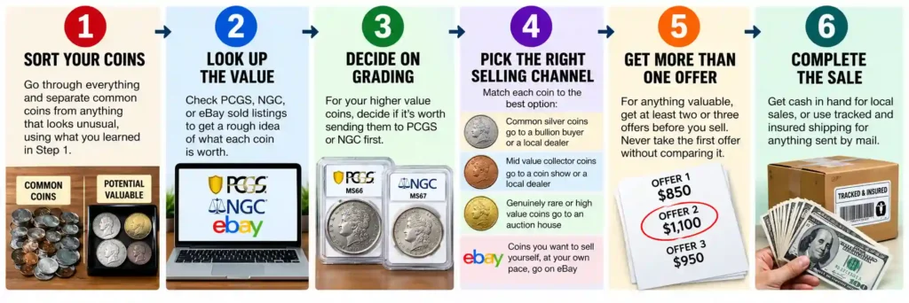 How to Actually Sell Your Coins, the Full Process